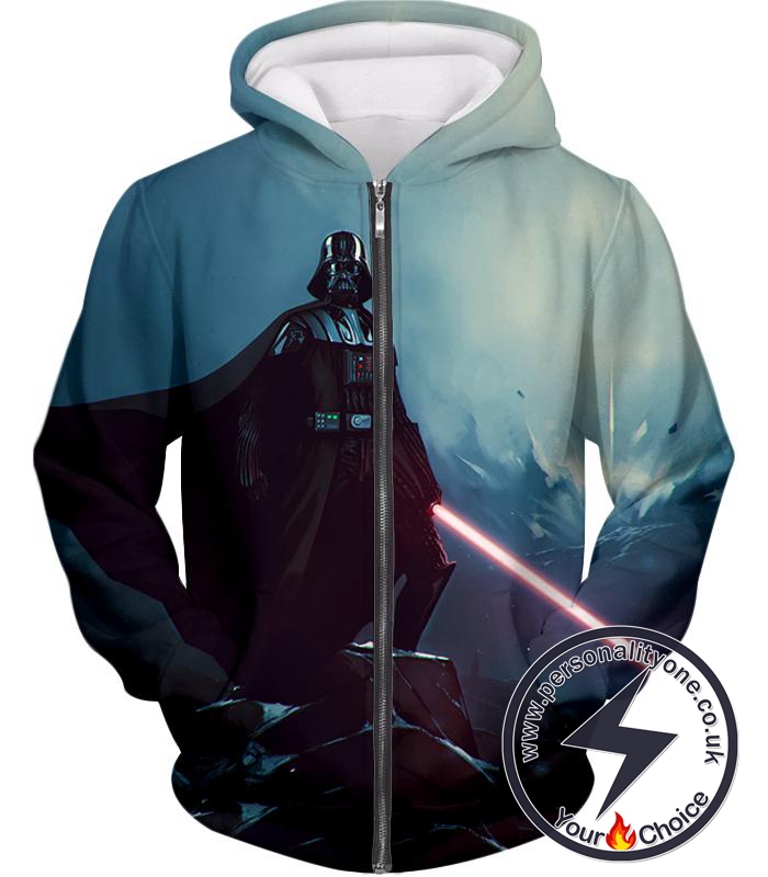 Star Wars Darth Vader Cool Sith Lord Action Animated Amazing Zip Up Hoodie